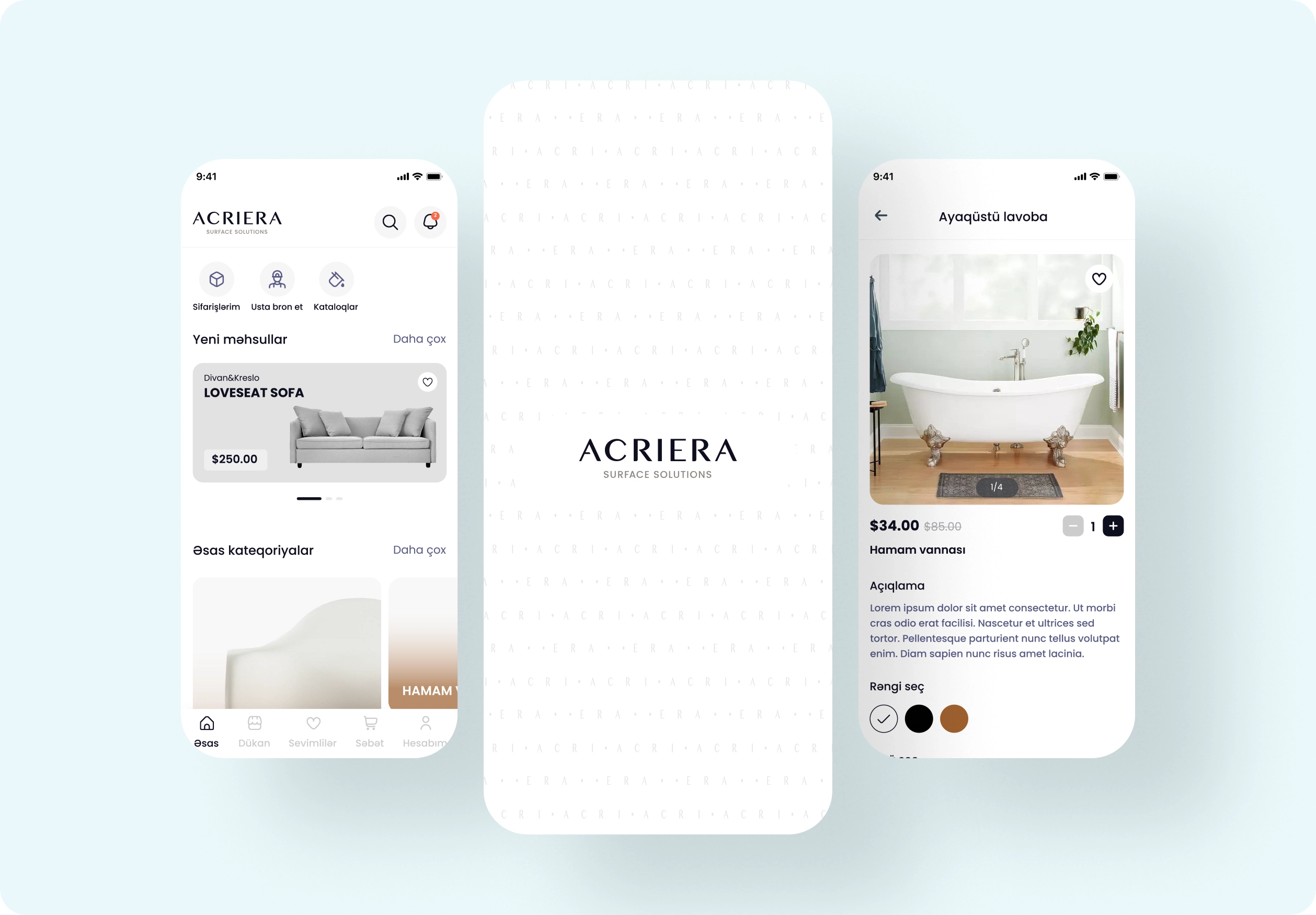 Acriera — Mobil tətbiq