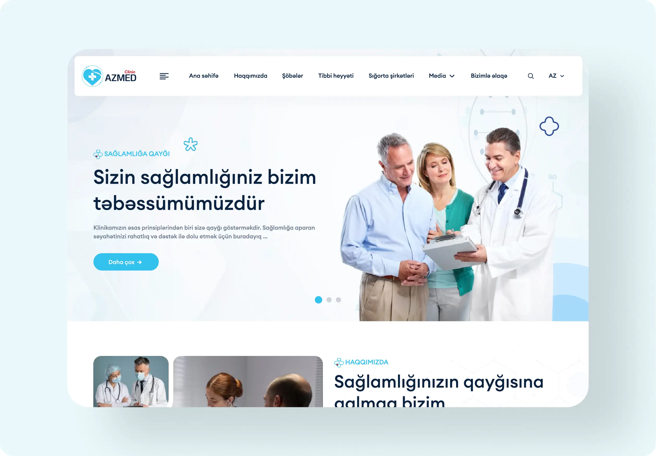 AzMed Clinic — Veb sayt