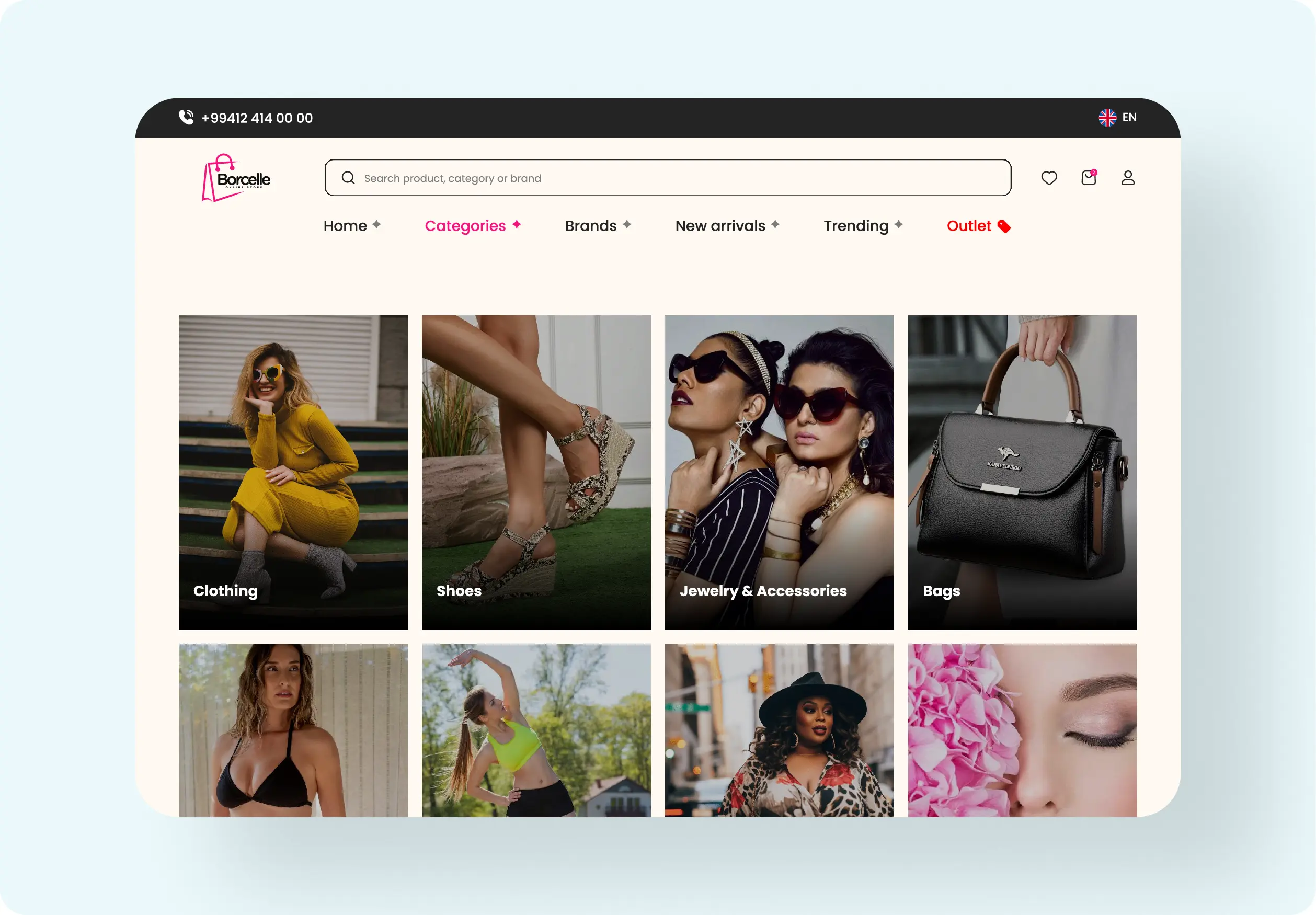 Borcelle online store
