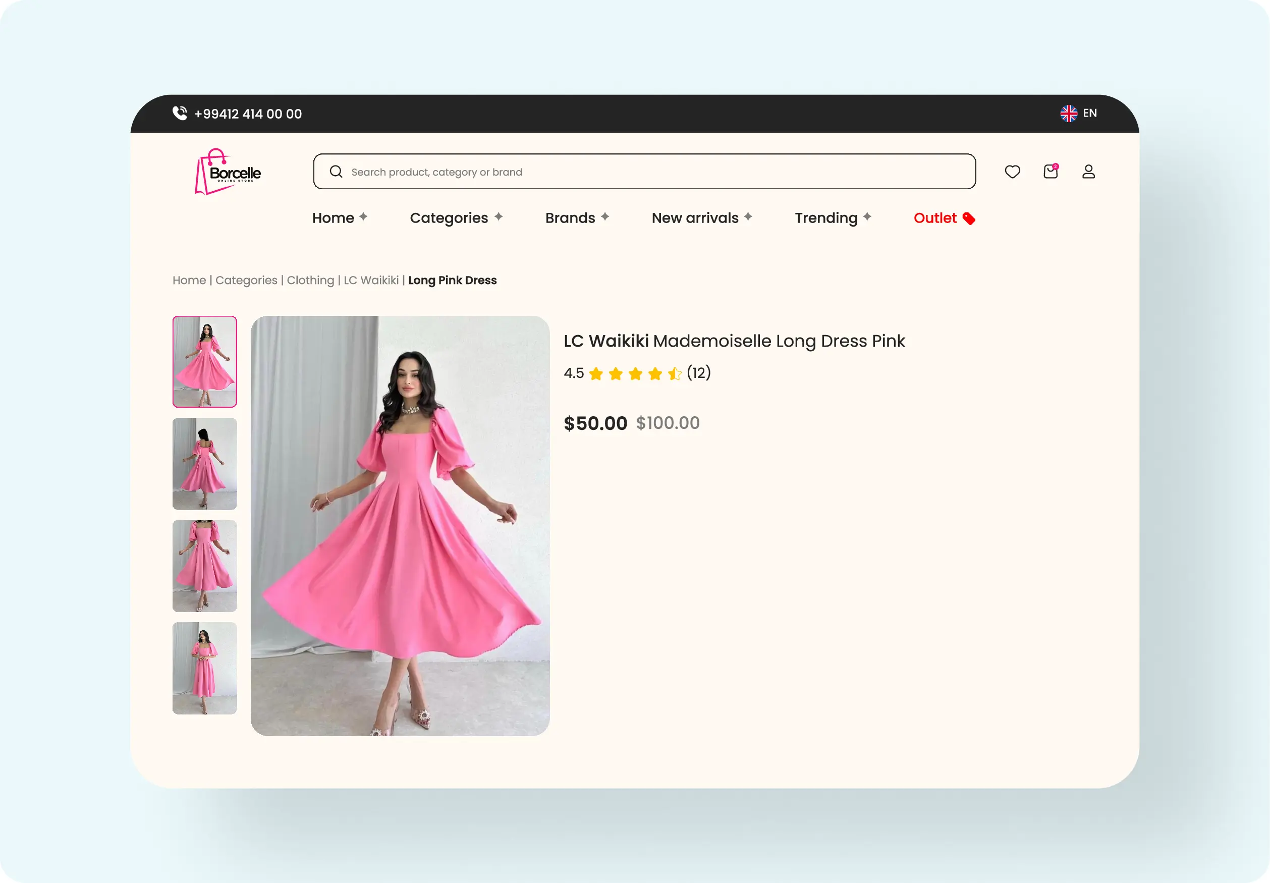 Borcelle online store